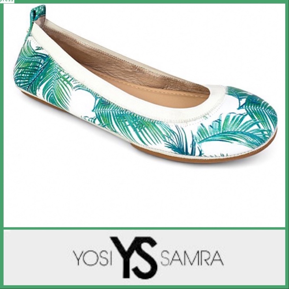 YOSI SAMRA SZ 13 LEATHER BALLET FLAT
